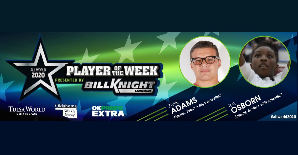 Haskell's Zane Adams and Sapulpa's Ray Osborn: Feb. 18 basketball players of the week